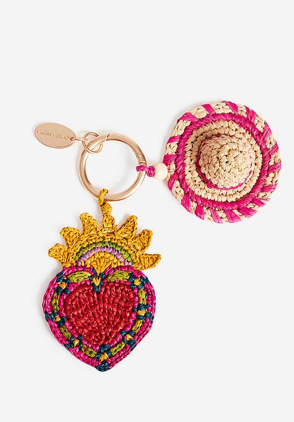 rue madam Key Chain 3eve96 V42942 Multicolore