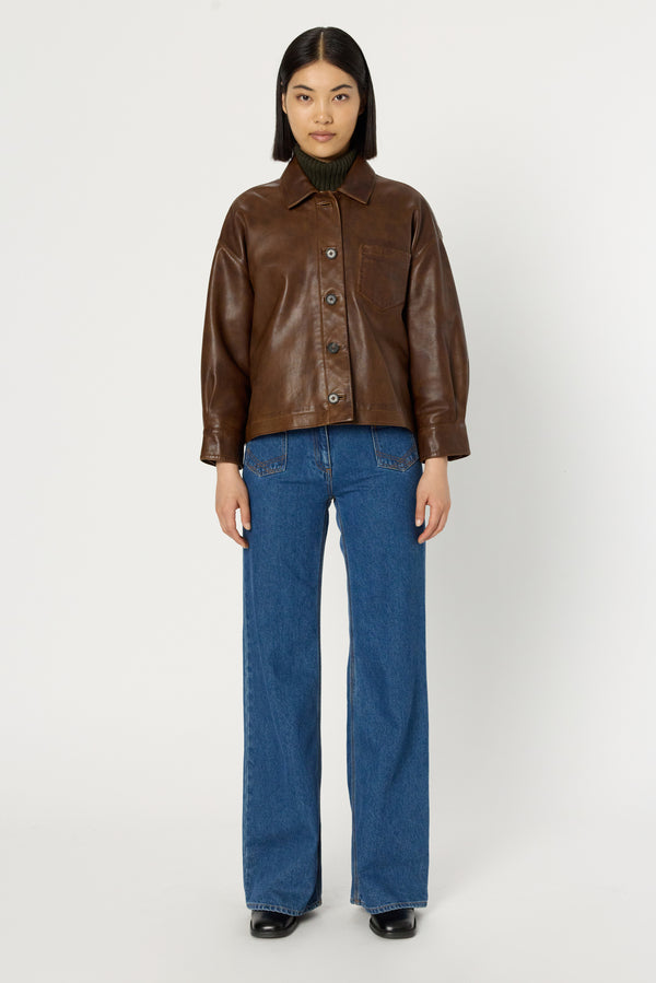 Rue Madam Leather Garment Dcy16c009 Brown