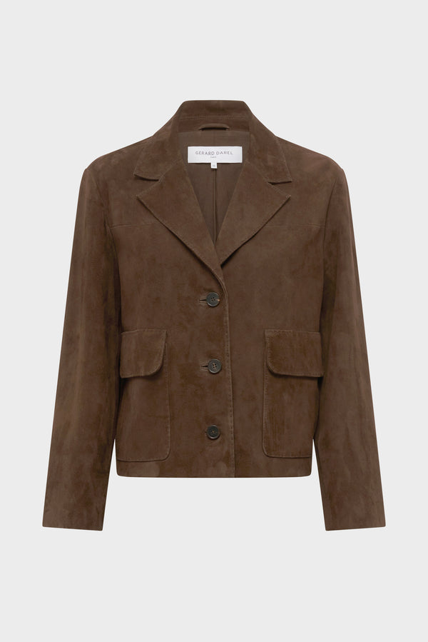 rue madam Leather Garment Dcy20c007 Cinnamon