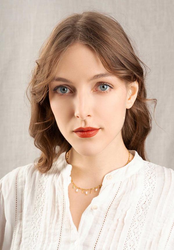 rue madam Necklace 21acnk14-2 White