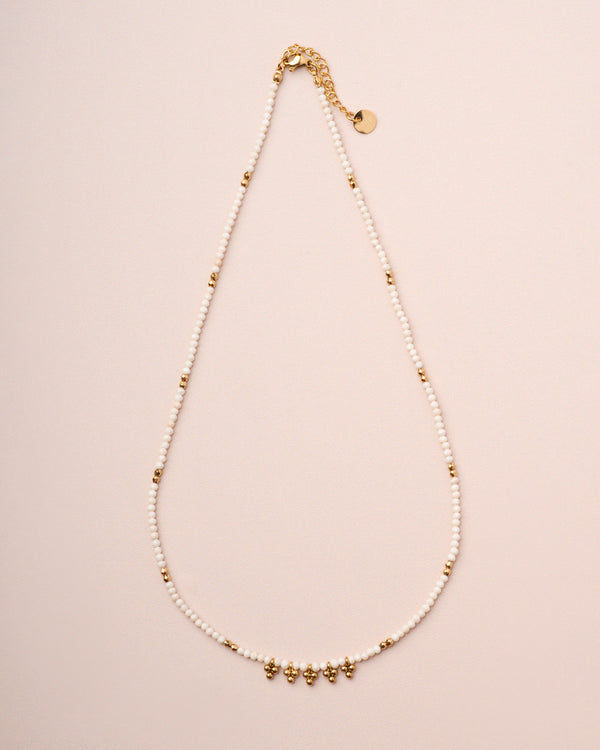 Rue Madam Necklace Akar Stones Neck White