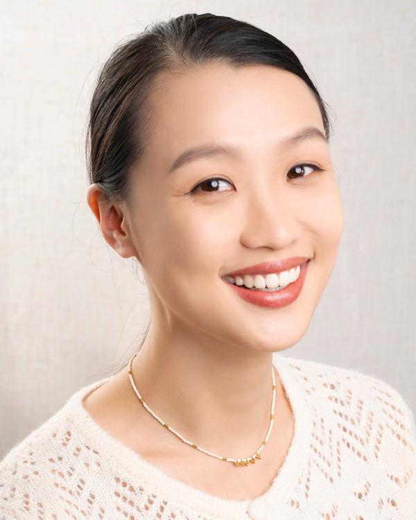 rue madam Necklace Akar Stones Neck White