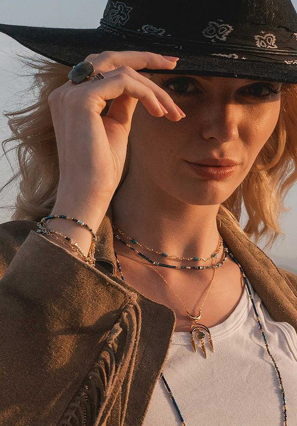 Rue Madam Necklace Caen5 Noir