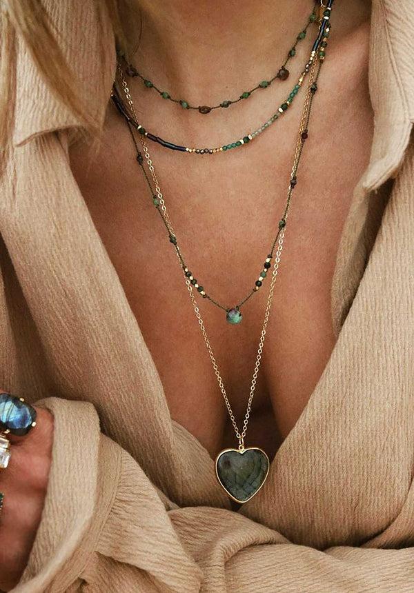 Rue Madam Necklace Caev5 Aella-Vert