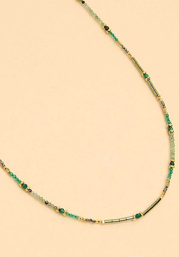 rue madam Necklace Caev5 Aella-Vert