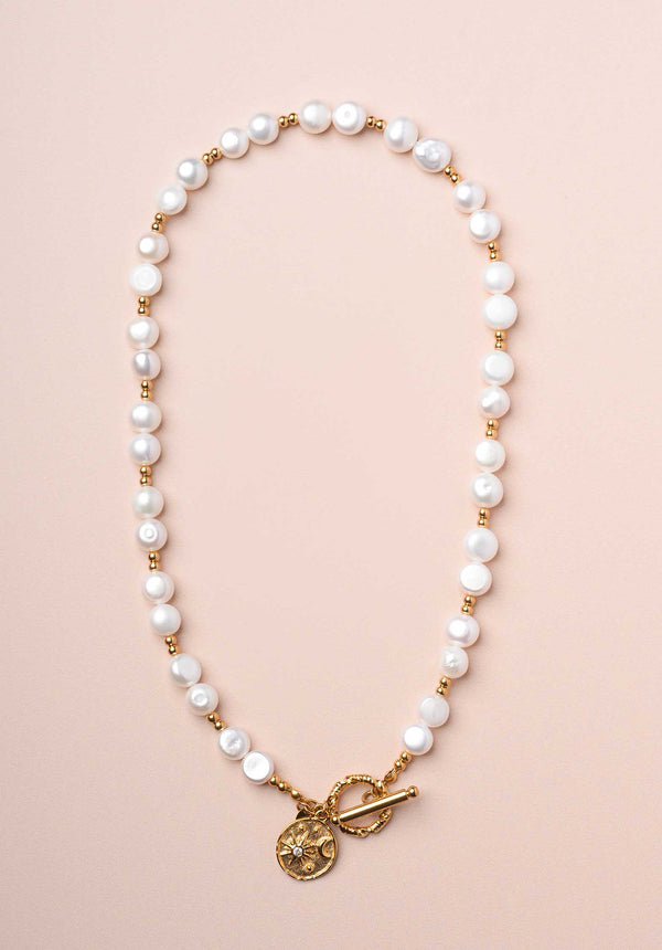Rue Madam Necklace Celestia Pearl Pearl-Gold