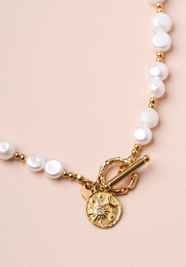 Rue Madam Necklace Celestia Pearl Pearl-Gold