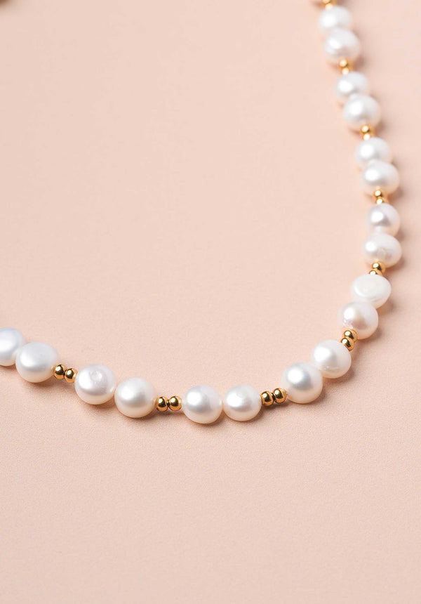 Rue Madam Necklace Celestia Pearl Pearl-Gold