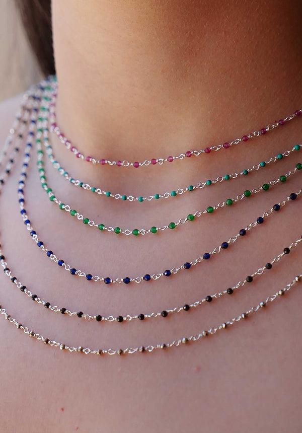 Rue Madam Necklace Ciaa Argent-Pyrite