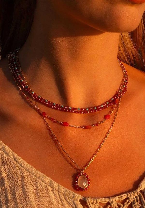 Rue Madam Necklace Cimb6 Mumbai-Bleu