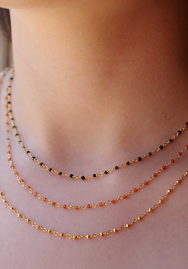 Rue Madam Necklace Cipd Gold-Pyrite