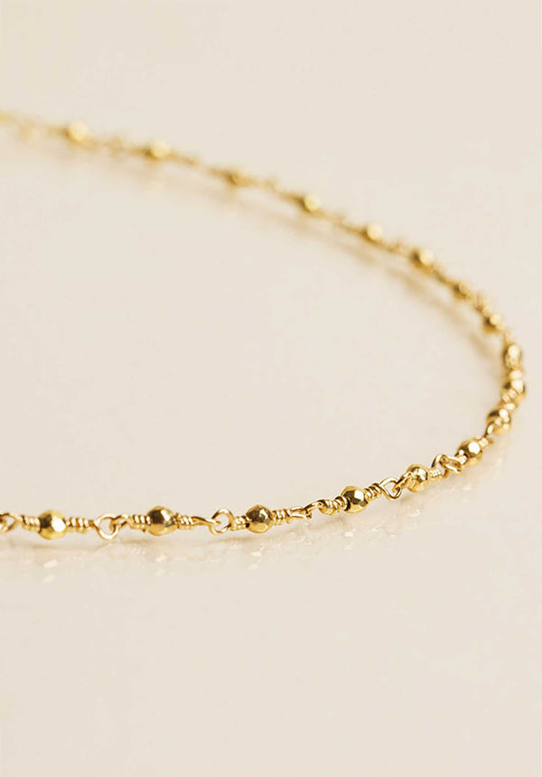 Rue Madam Necklace Cipd Gold-Pyrite