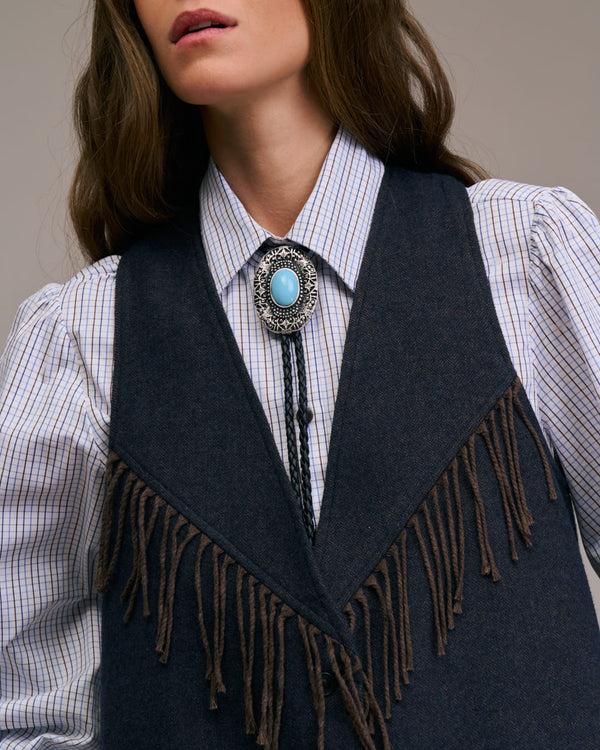 rue madam Necklace Clewo 10846 2-Turquoise