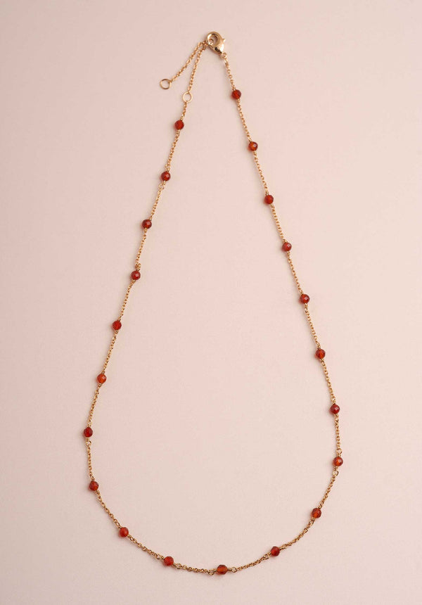 rue madam Necklace Dilara Stone Nec Red-Agathe