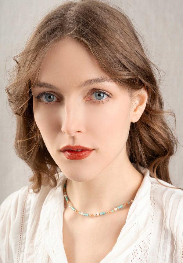 rue madam Necklace Hippolyte Collie Light-Blue