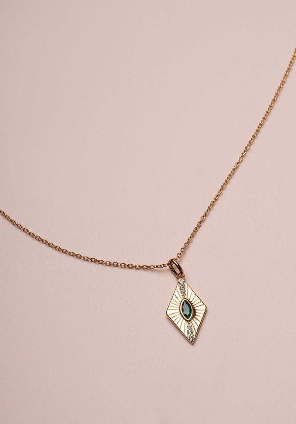 Rue Madam Necklace Liz Collier Green