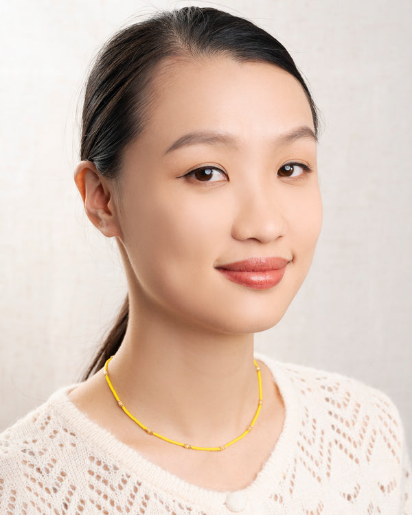 rue madam Necklace Meillet Bead Nec Yellow
