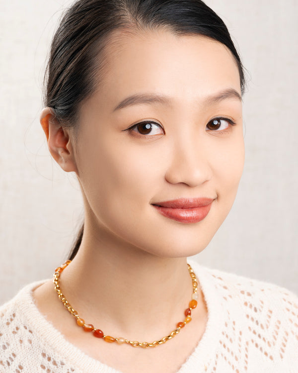 Rue Madam Necklace Sophie Cornaline Orange