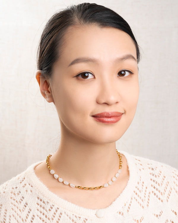 rue madam Necklace Sophie Qua Rose Pink