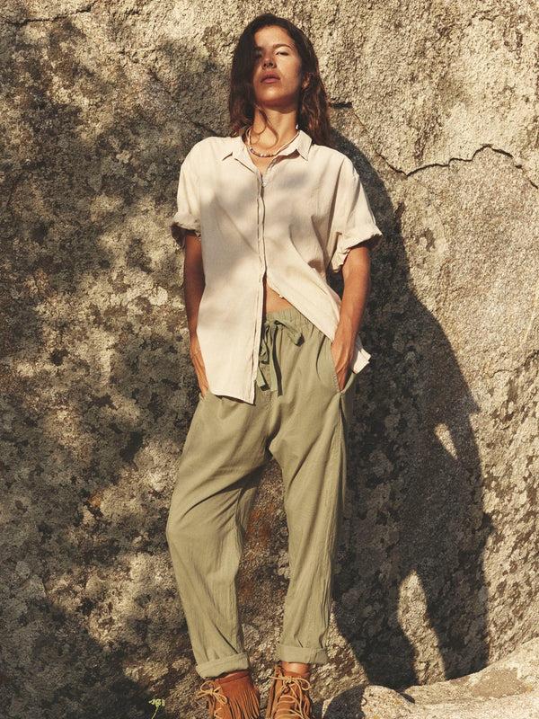 Rue Madam Pants Draper Pant Dark-Seagrass