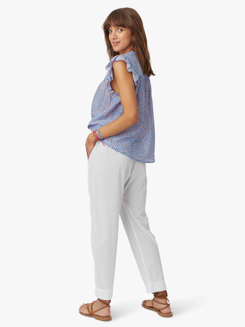 Rue Madam Pants Draper Pant White