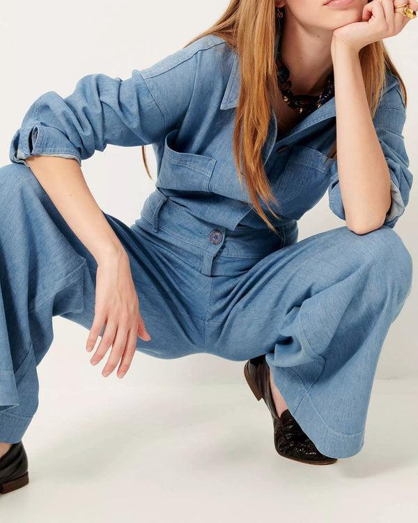 Rue Madam Pants Manhatti Provencia-Blue