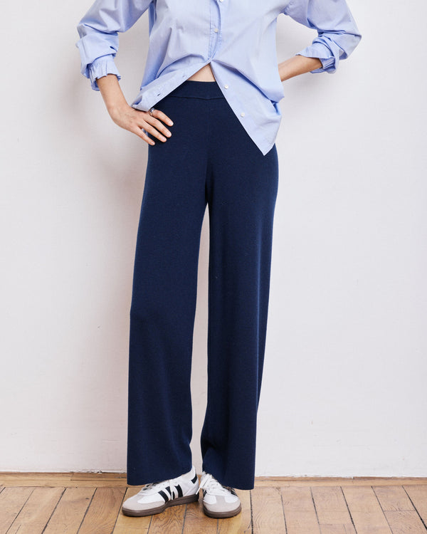 Rue Madam Pants Metissa Benn522 02-Navy