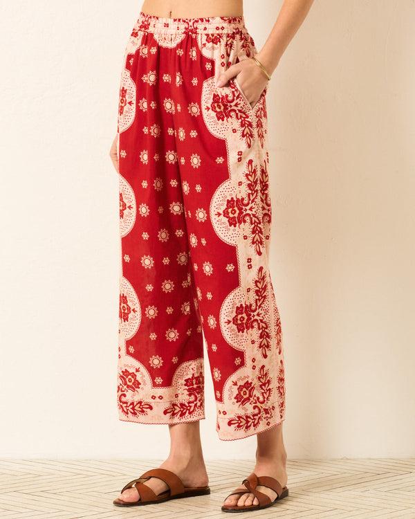 Rue Madam Pants Otto Lava Bandan Red