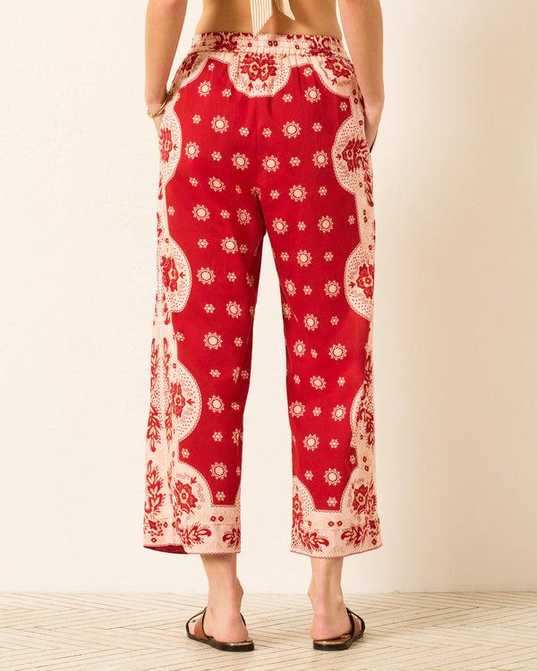 Rue Madam Pants Otto Lava Bandan Red