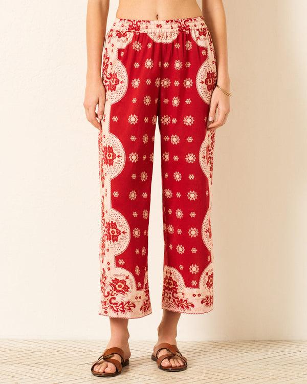 rue madam Pants Otto Lava Bandan Red