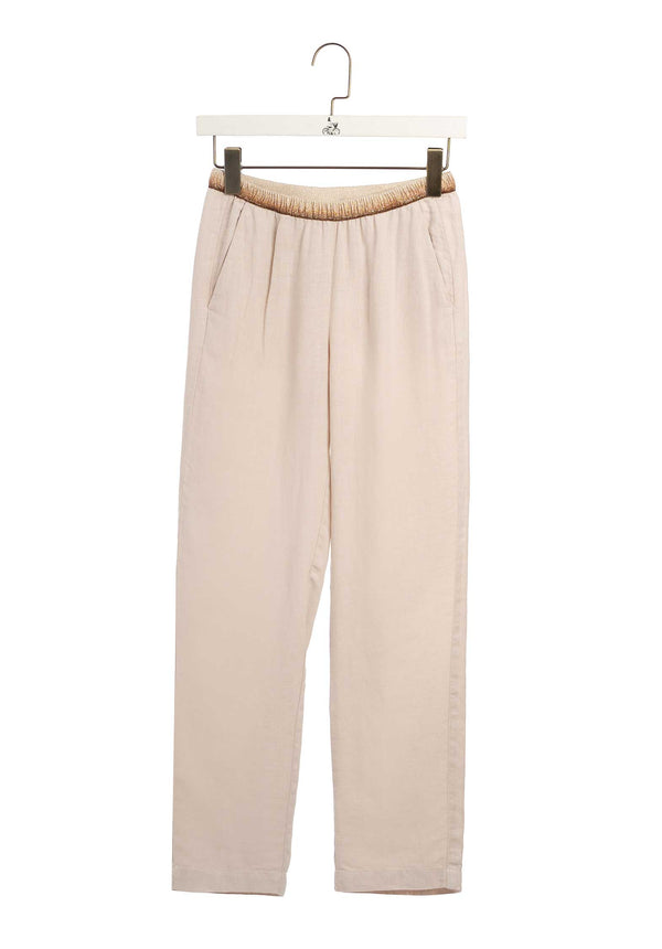 rue madam Pants Pirouette Linen 21-Stone