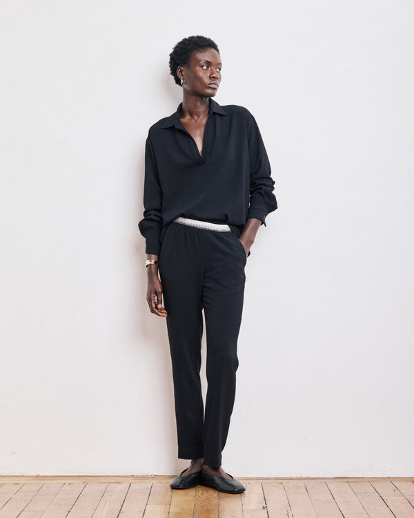 rue madam Pants Pirouette Poly 01-Black