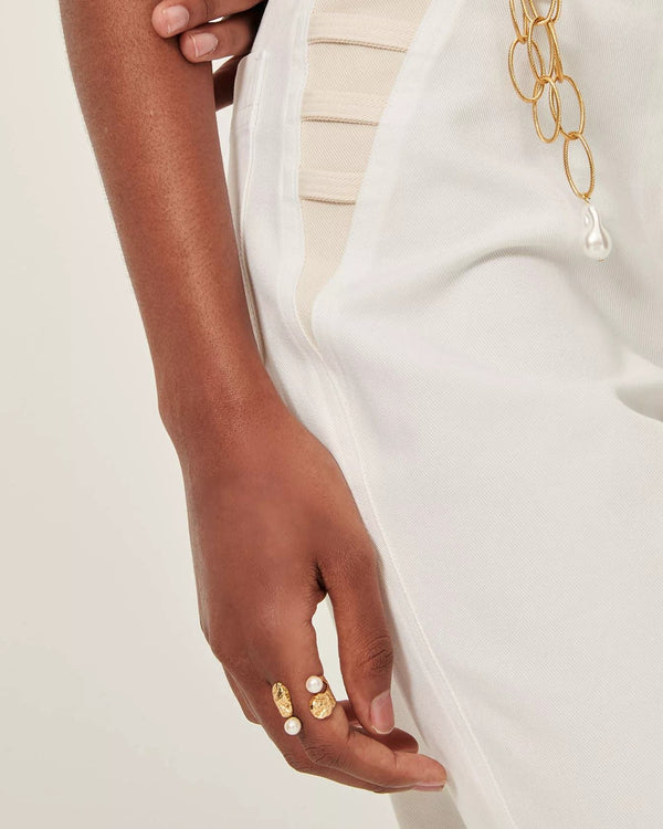 Rue Madam Pants Volta Optical-White