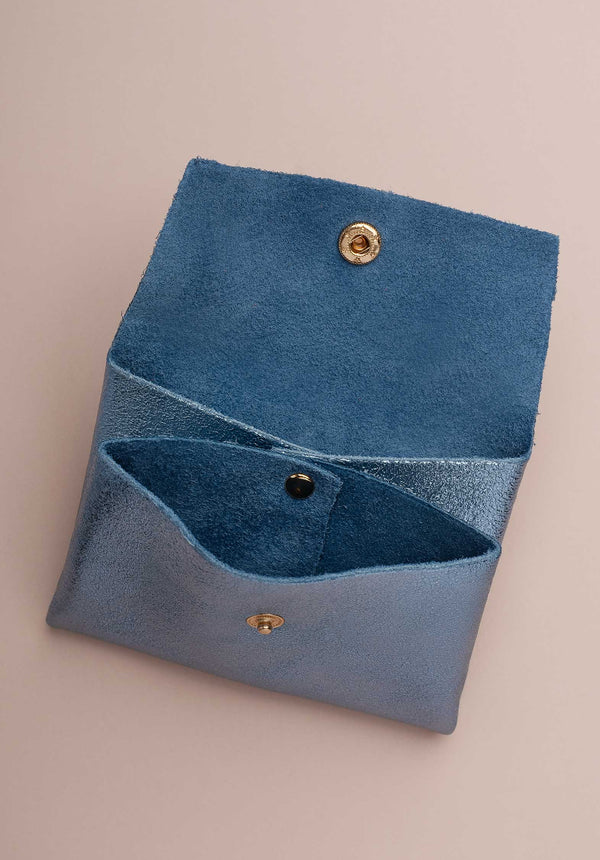 Rue Madam Pouch Double Com Porte Bleu-Jean