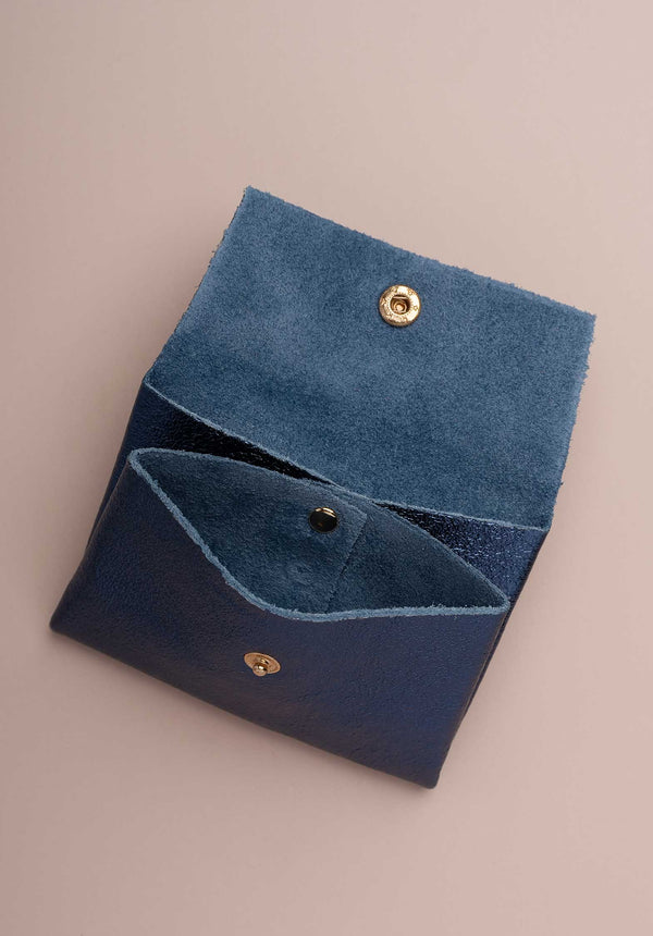 Rue Madam Pouch Double Com Porte Bleu-Jean