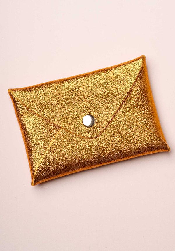 rue madam Pouch Origami Porte Ca Gold