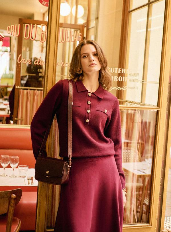 rue madam Pullover 225macha Wine