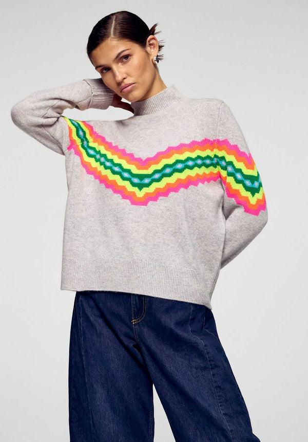 Rue Madam Pullover 2501wpm03327 Gris-Chine-Clair