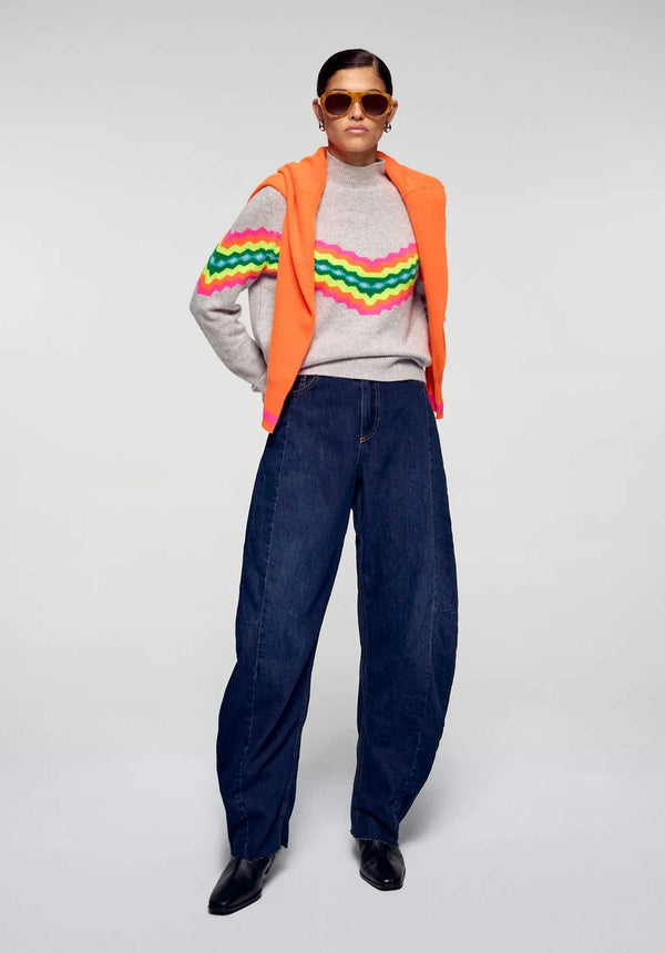 Rue Madam Pullover 2501wpm03327 Gris-Chine-Clair