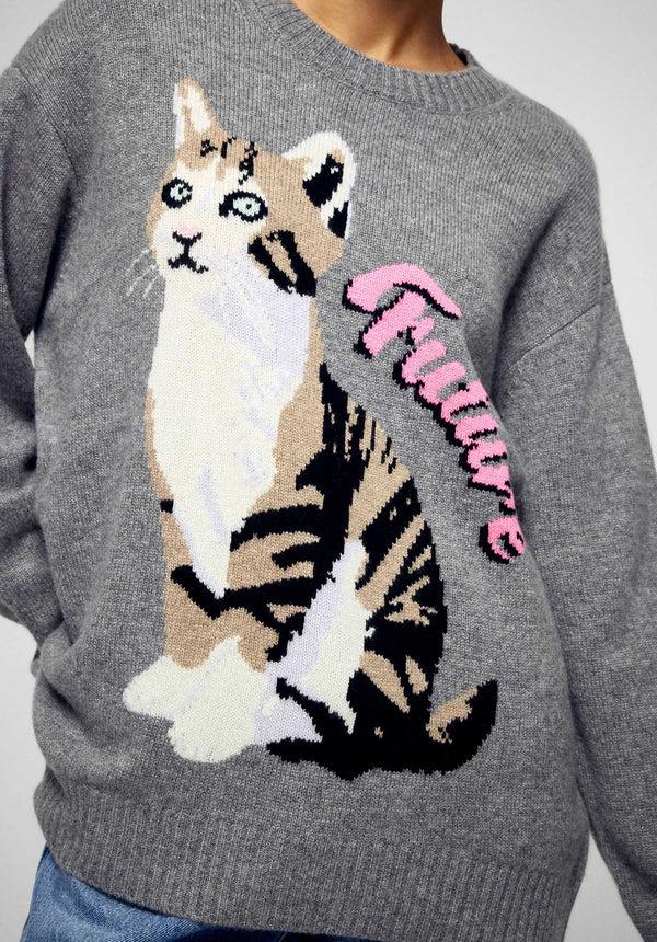 Rue Madam Pullover 2501wpr03293 Gris-Chine-Fonce-H