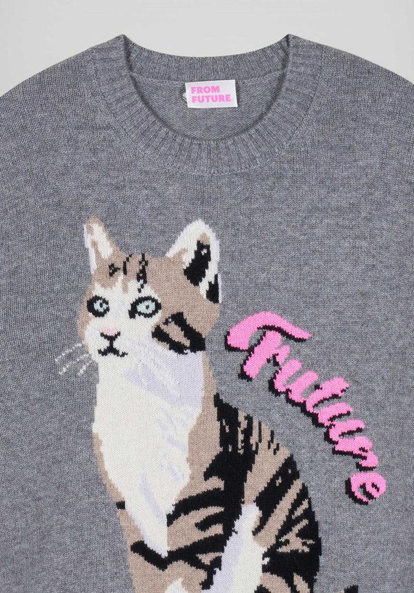 Rue Madam Pullover 2501wpr03293 Gris-Chine-Fonce-H