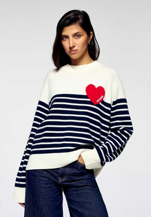 rue madam Pullover 2501wpr03378 Ecru