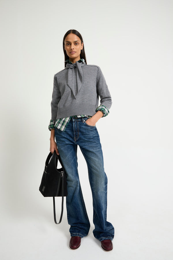 Rue Madam Pullover Cowboy Medium-Grey