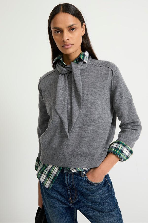rue madam Pullover Cowboy Medium-Grey