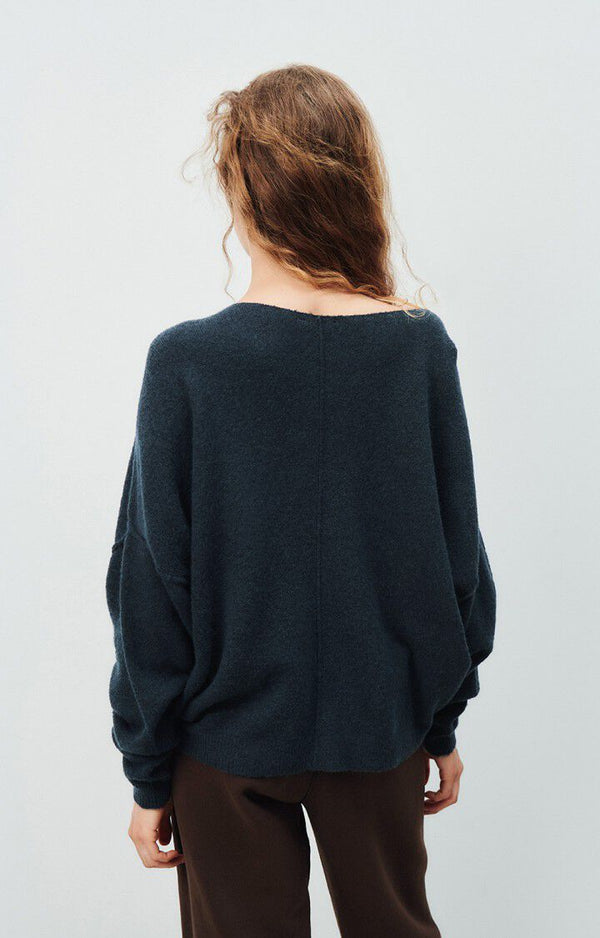 Rue Madam Pullover Dam225 Navy-Blue-Chine