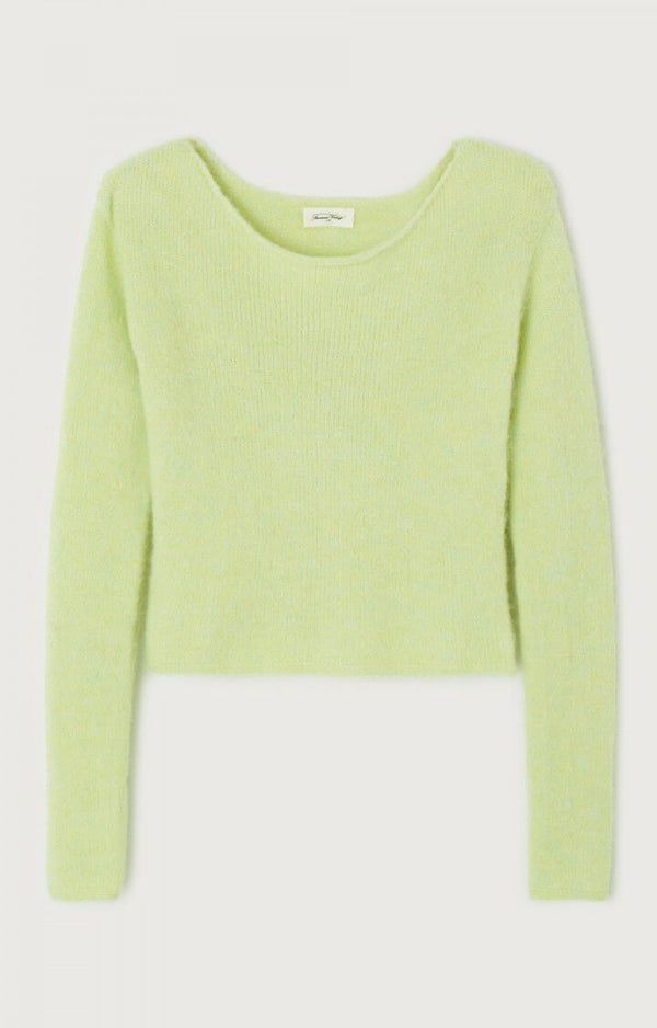 rue madam Pullover East18s Lime-Chine