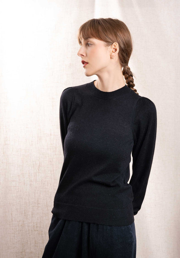 rue madam Pullover Malorine Bamv518 04-Black