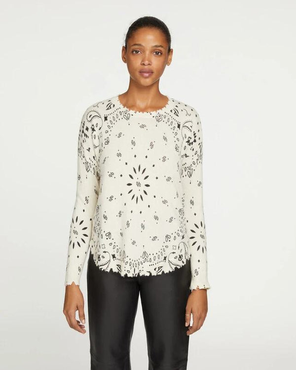 Rue Madam Pullover Mela Bandana Blanc