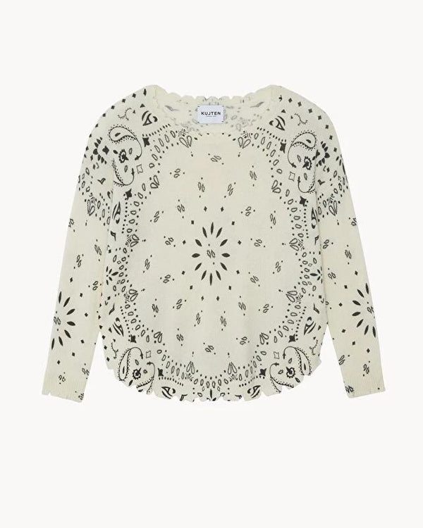 Rue Madam Pullover Mela Bandana Blanc