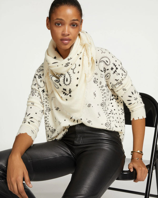 rue madam Pullover Mela Bandana Blanc